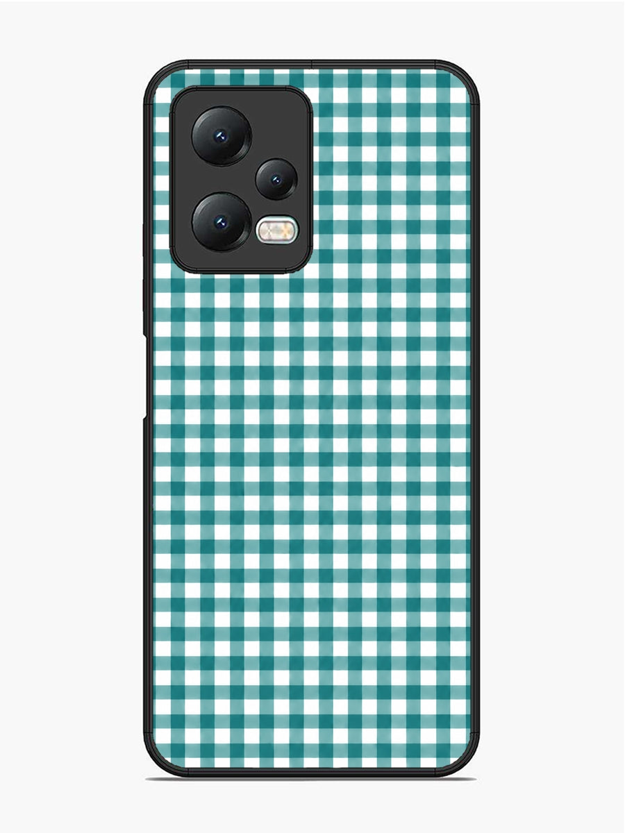 XIAOMI Redmi Note 12 5G Gingham Checks Teal Gree