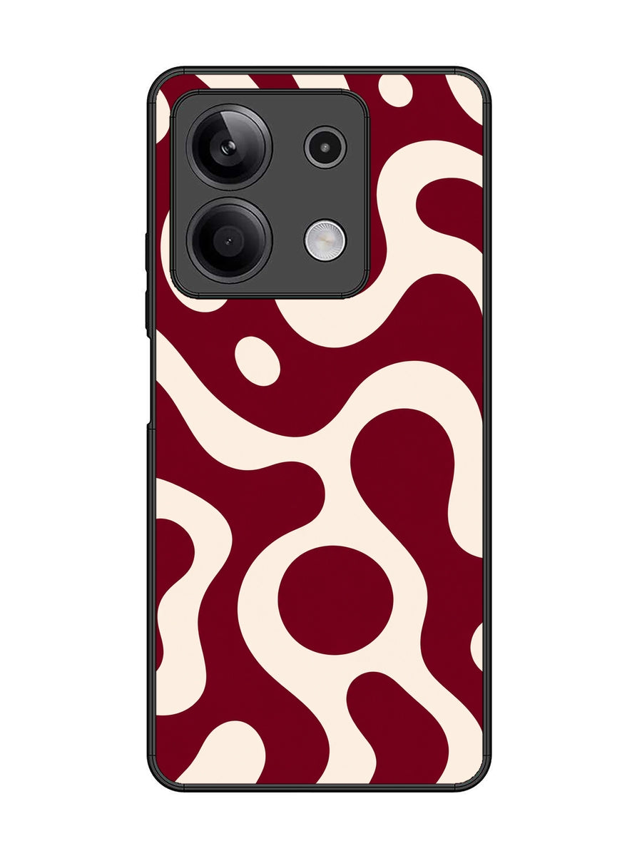 XIAOMI Redmi Note 13 5G Fluid wave pattern Deep Maroon