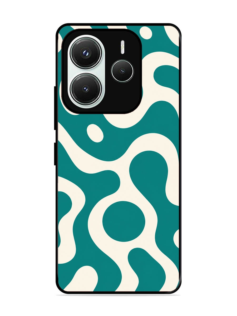 XIAOMI Redmi Note 14 5G Fluid wave pattern Teal Green