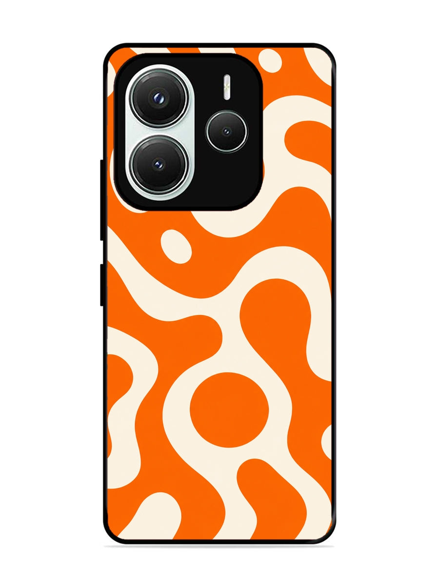 XIAOMI Redmi Note 14 5G Fluid wave pattern Vivid Orange