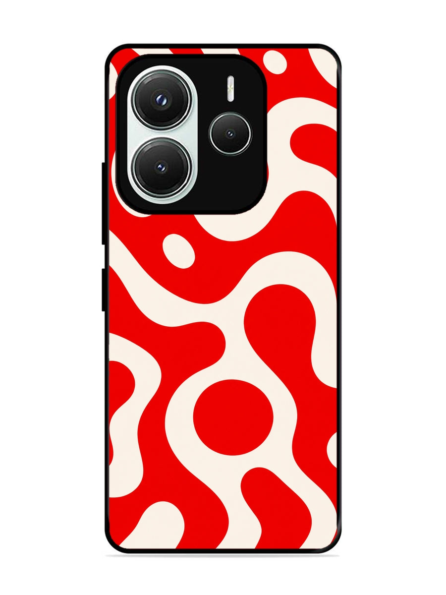 XIAOMI Redmi Note 14 5G Fluid wave pattern Vivid Red