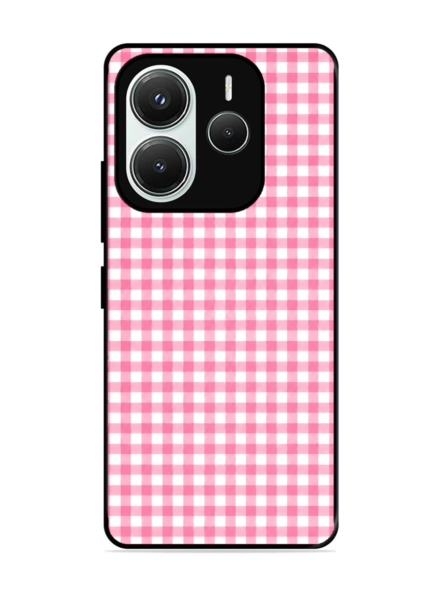 XIAOMI Redmi Note 14 5G Gingham Checks pink