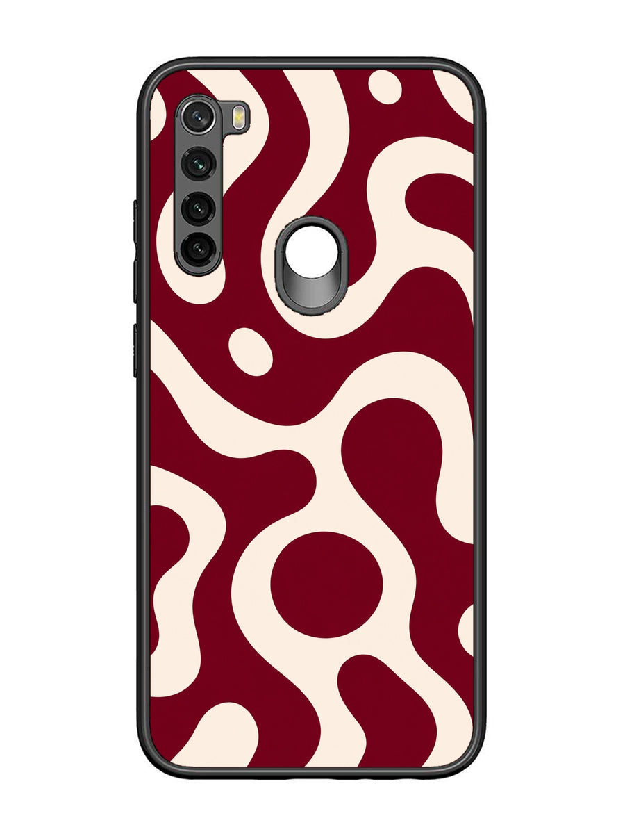XIAOMI Redmi Note 8 Fluid wave pattern Deep Maroon