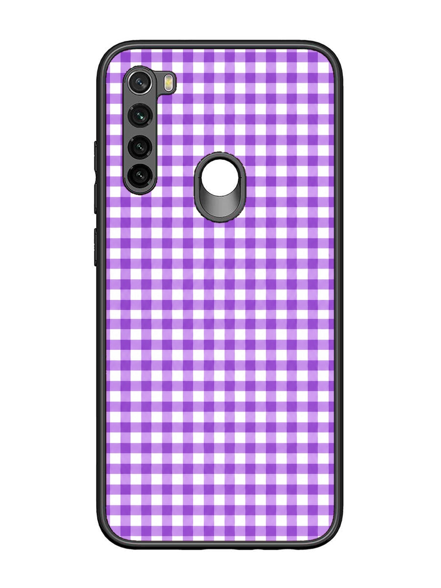 XIAOMI Redmi Note 8 Gingham Checks purple