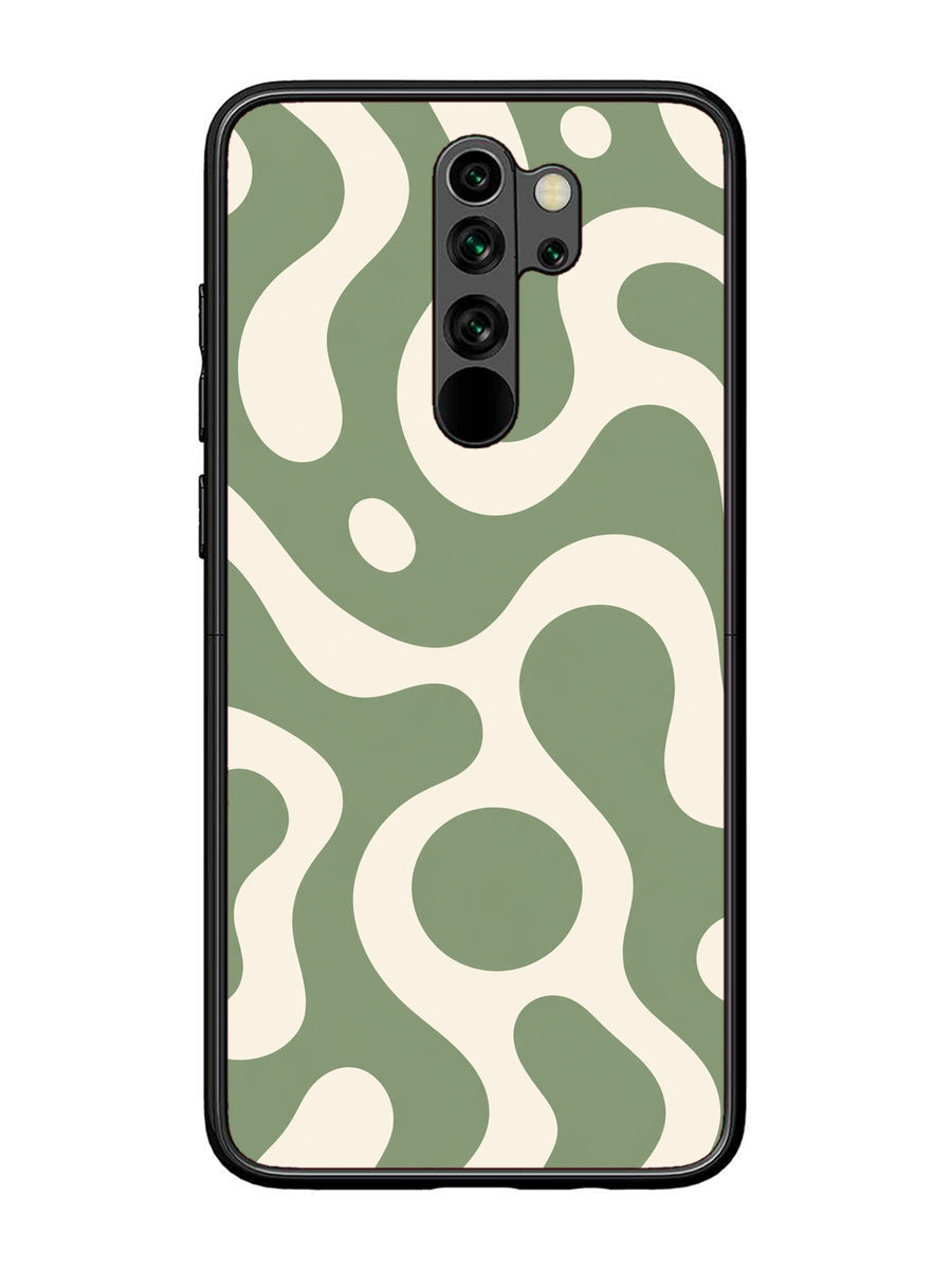 XIAOMI Redmi Note 8 Pro Fluid wave pattern Dark Sage Green