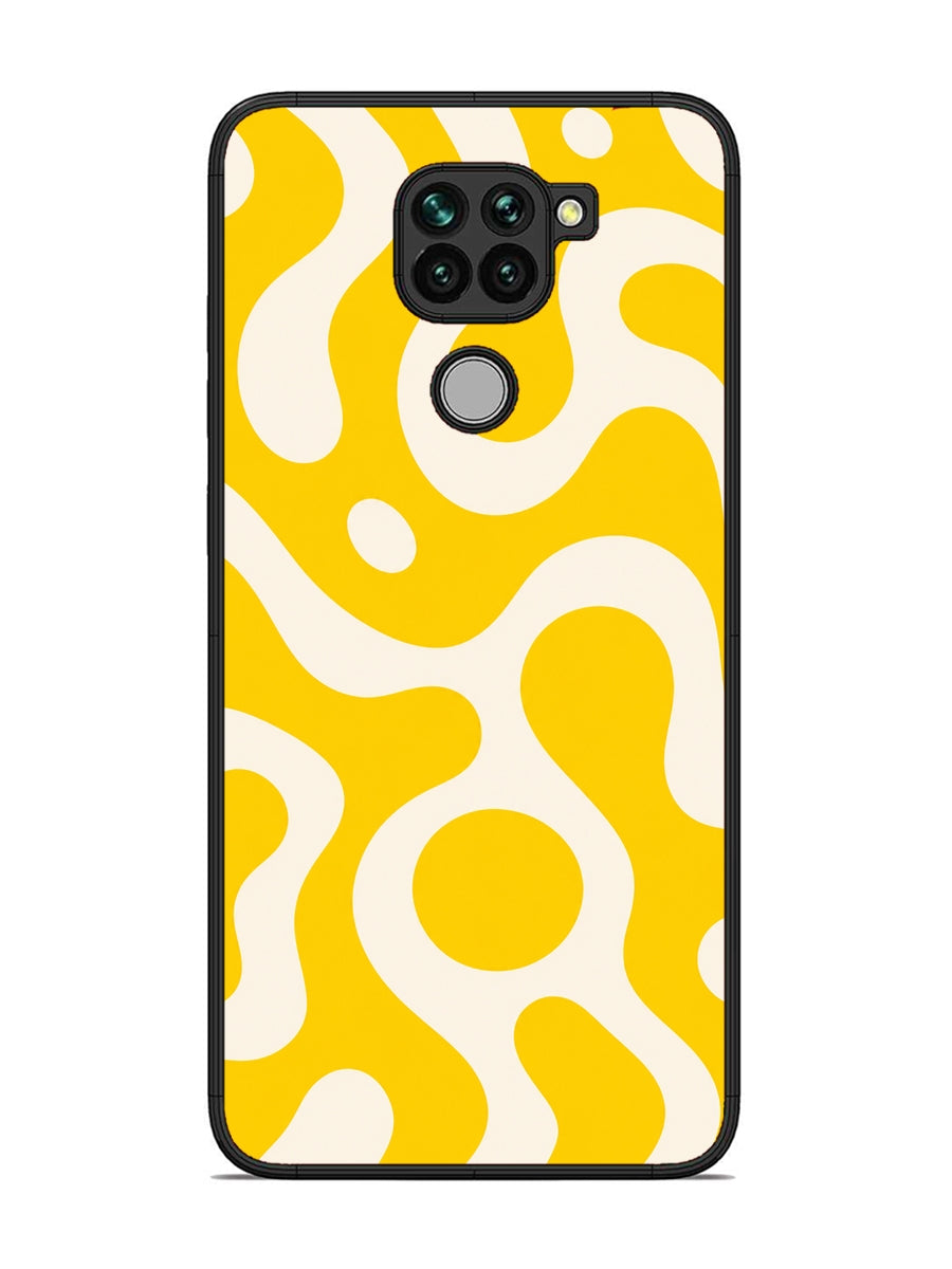 XIAOMI Redmi Note 9 Fluid wave pattern Dark Bright Yellow