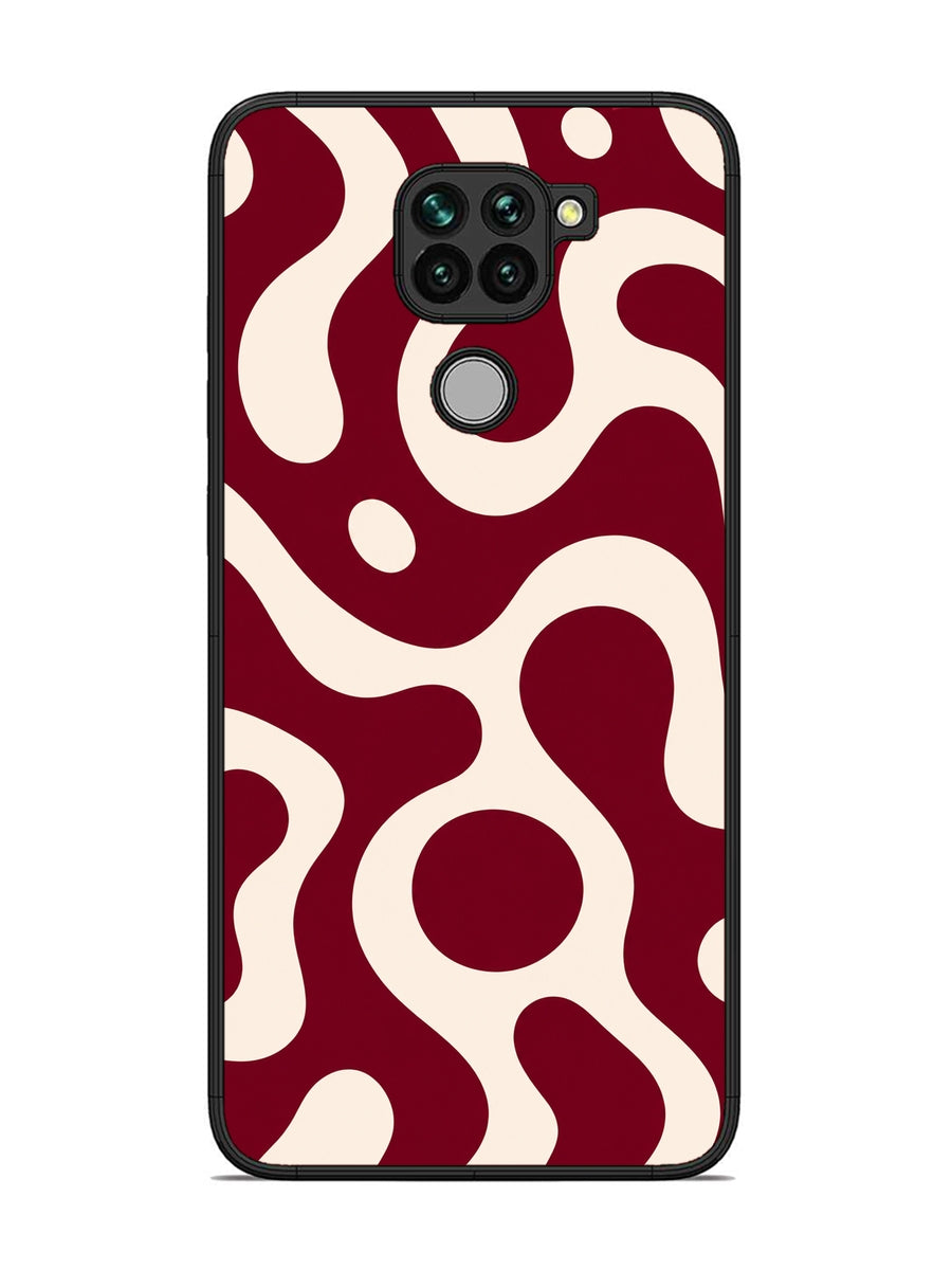 XIAOMI Redmi Note 9 Fluid wave pattern Deep Maroon