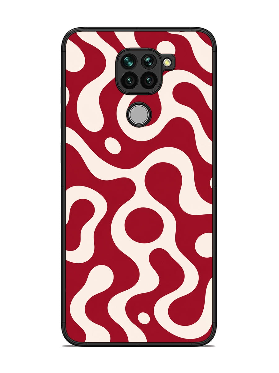 XIAOMI Redmi Note 9 Fluid wave pattern Wine Red