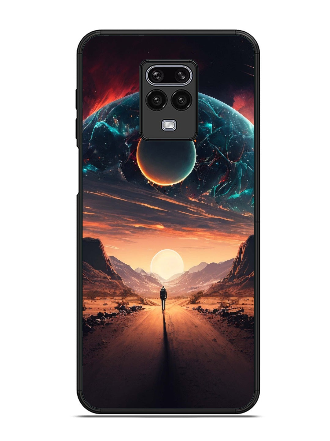 XIAOMI Redmi Note 9 Pro Sunset with space scene