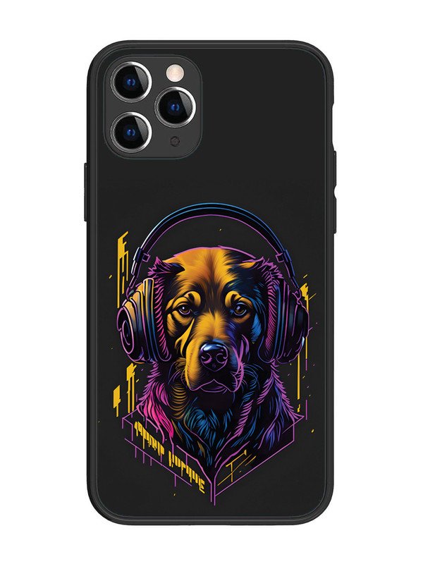 iPhone 11 Pro Music Lover Dog