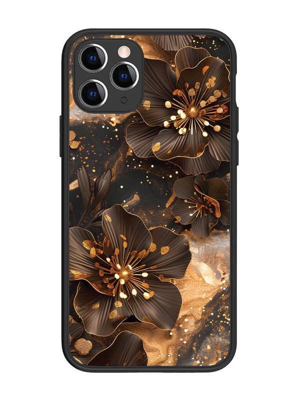 iPhone 11 Pro Golden Flowars