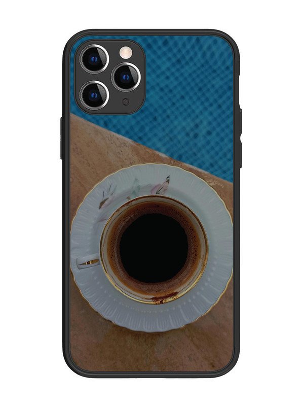 iPhone 11 Pro Black Tea Cup Saucer