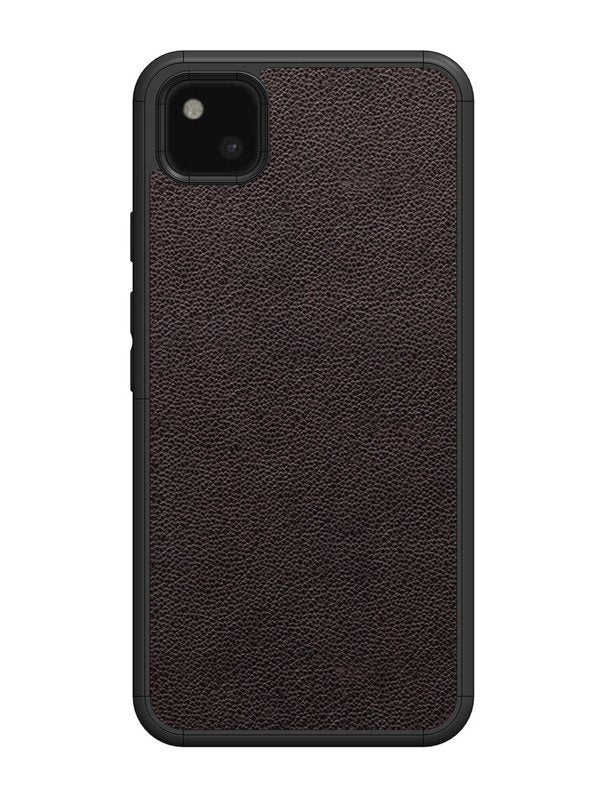 Google Pixel 4A Print of Brown Leather Pattern
