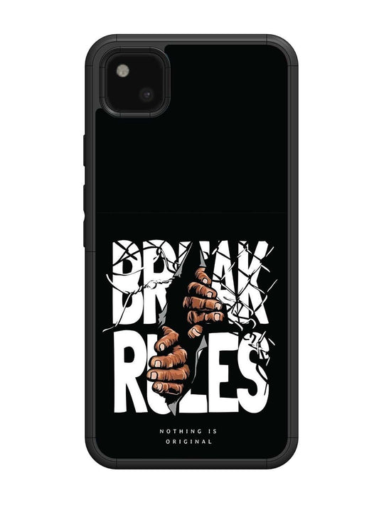 Google Pixel 4 xl Break Rules Gritty Typography Art
