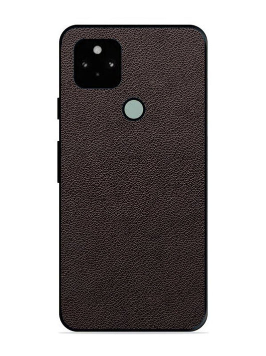 Google Pixel 5 Print of Brown Leather Pattern