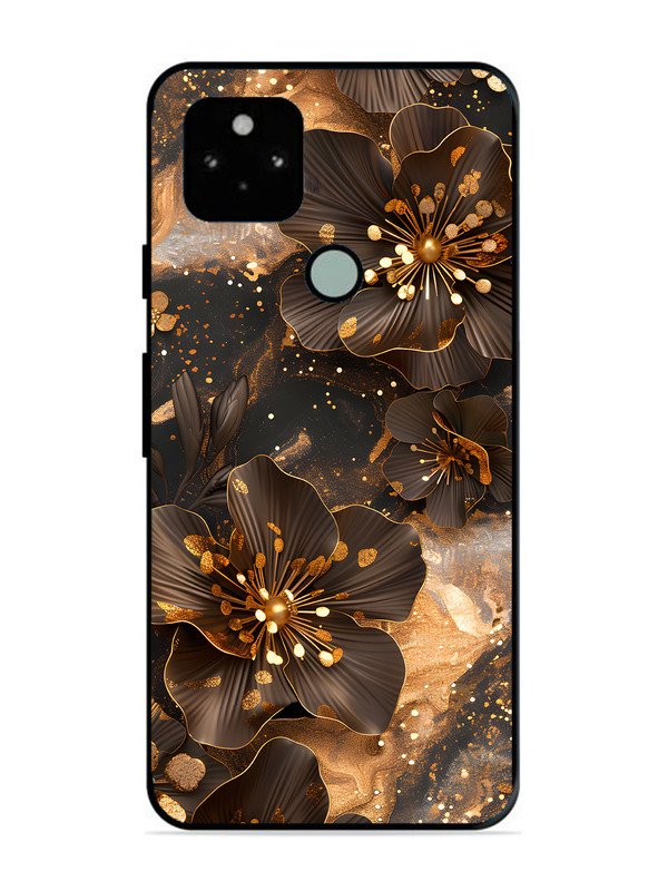 Google Pixel 5 Golden Flowars