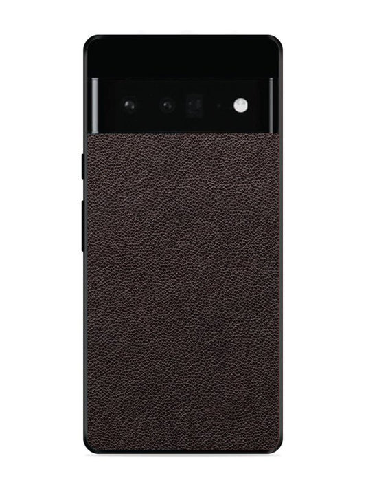 Google Pixel 6 Pro Print of Brown Leather Pattern