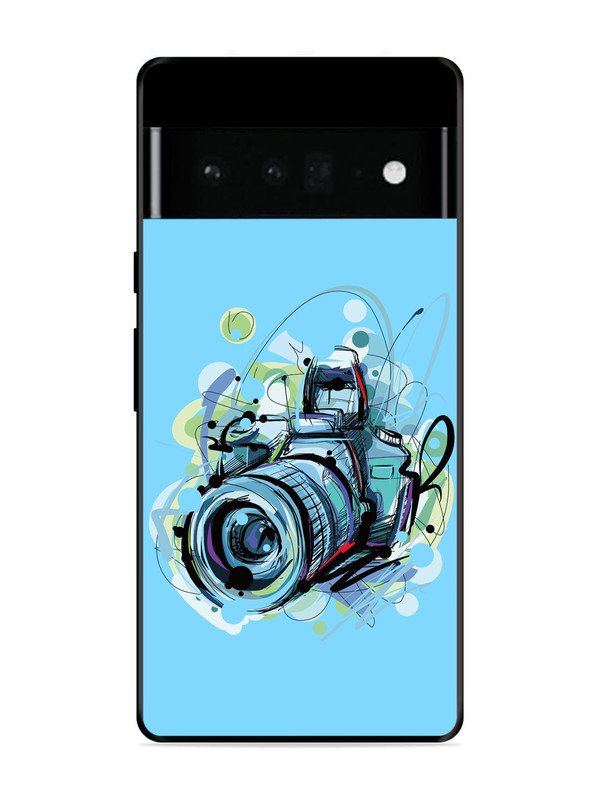 Google Pixel 6 Pro Camera Blue Background