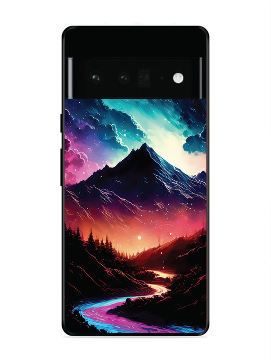Google Pixel 6 Pro mountain-valley-Colorful-cloud-at-night