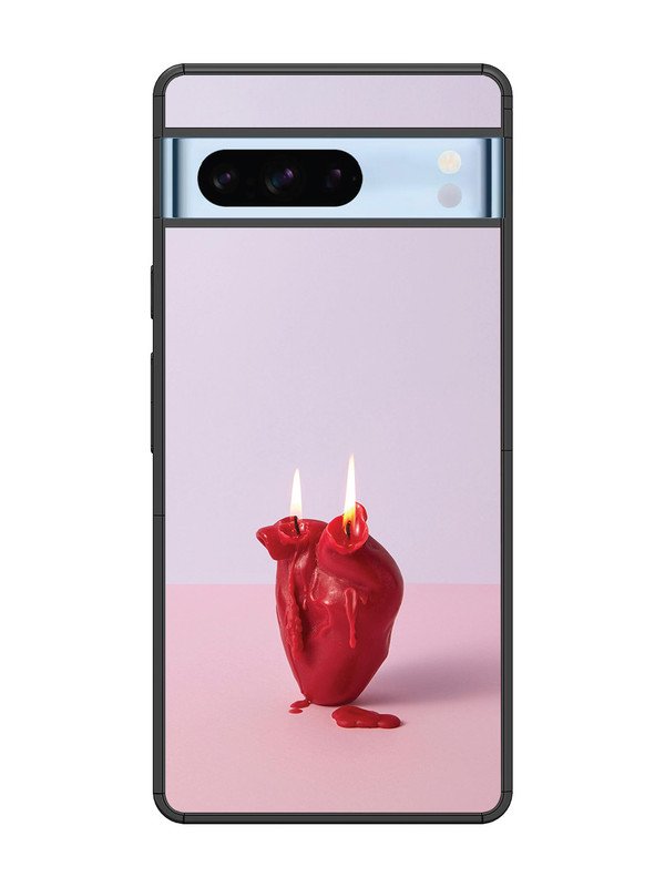 Google Pixel 8 Pro A Lighted Heart Candle