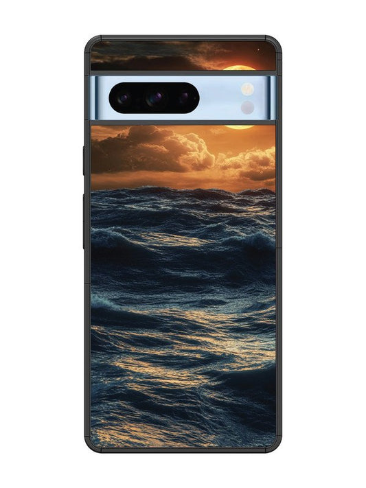 Google Pixel 8 Pro Moonlit Ocean Waves