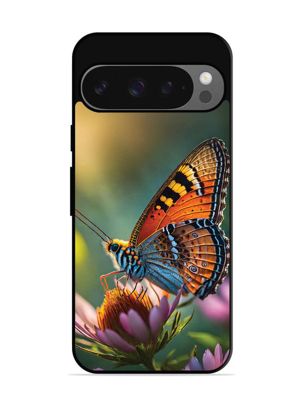 Google Pixel 9 Golden Hour Monarch Butterfly