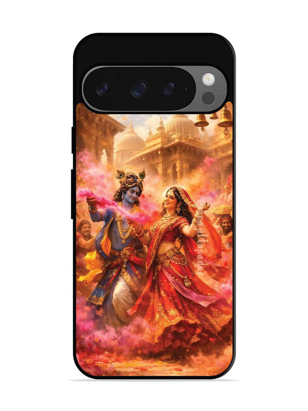 Google Pixel 9 Radha Krishna Playing Holi