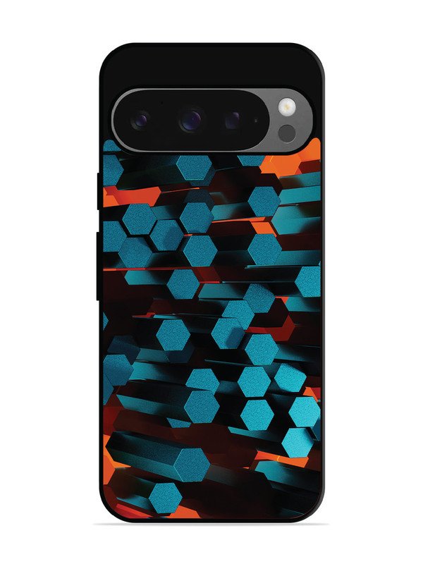 Google Pixel 9 Hexagon 3D Abstract