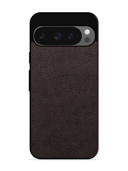 Google Pixel 9 Pro Print of Brown Leather Pattern