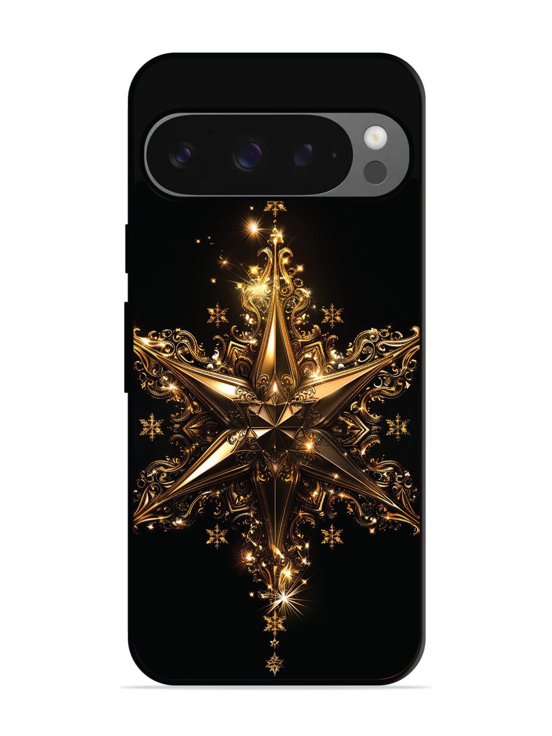Google Pixel 9 Pro Glinting Golden Star
