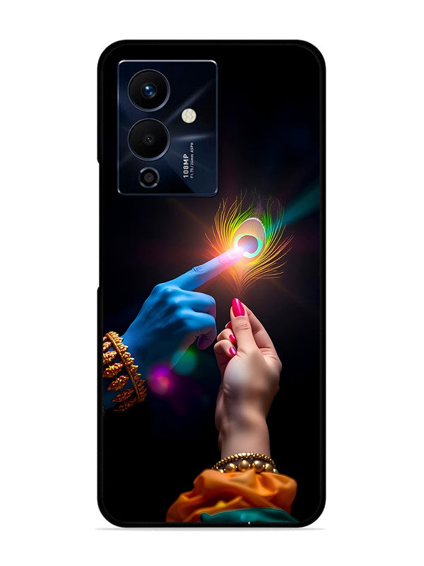 Infinix Note 12 Pro 5G Radha Krishna touching feather