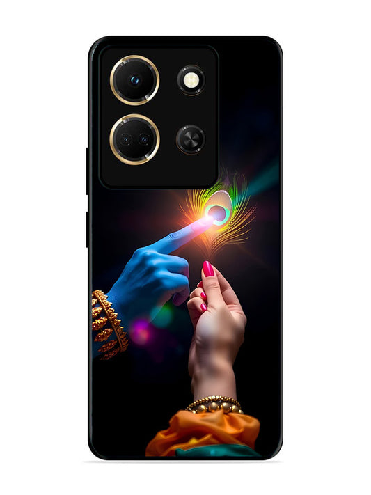 Infinix Note 30 5G Radha Krishna touching feather