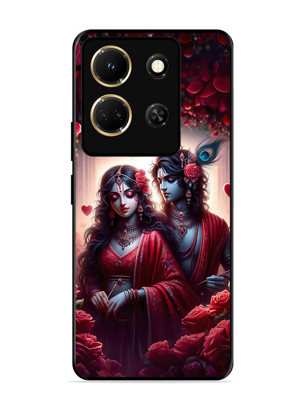 Infinix Note 30 5G Couples in Red theme like Radha Krishna