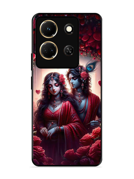 Infinix Note 30 5G Couples in Red theme like Radha Krishna