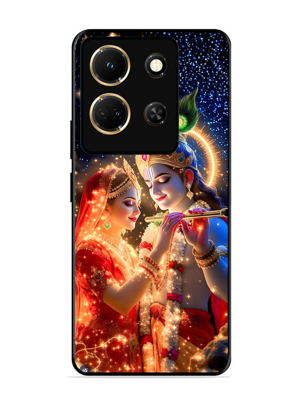 Infinix Note 30 5G Radha Krishna posing with flute