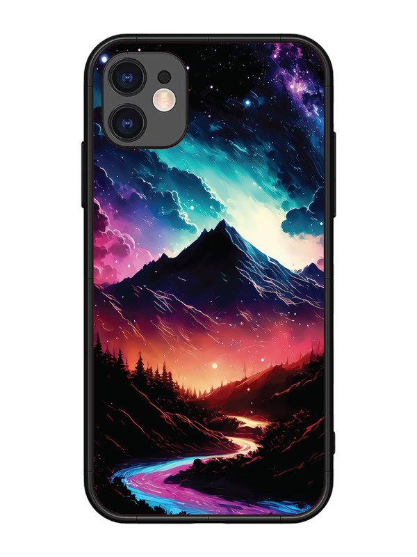 iPhone 11 mountain-valley-Colorful-cloud-at-night