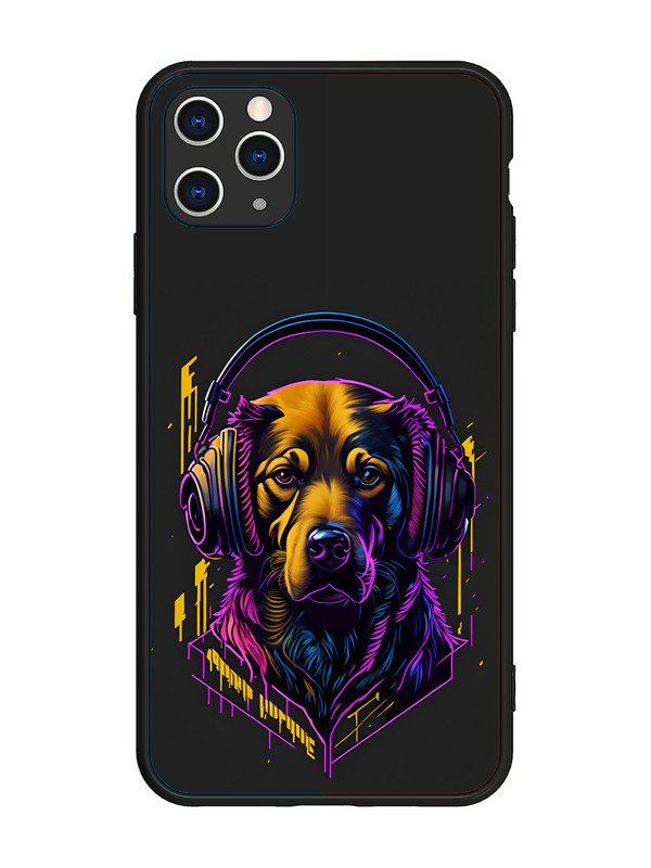 iPhone 11 Pro Max Music Lover Dog