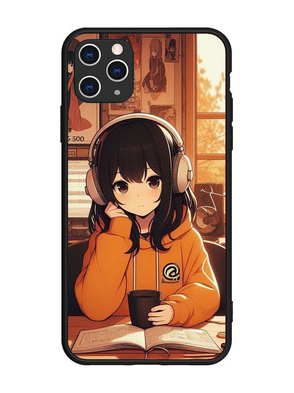 iPhone 11 Pro Max Cute Girl listening Music