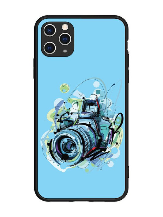 iPhone 11 Pro Max Camera Blue Background