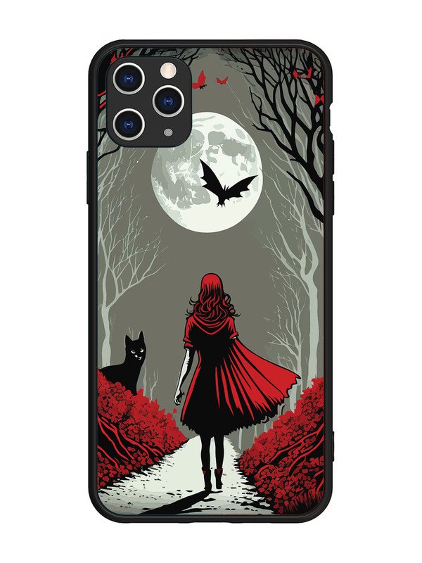 iPhone 11 Pro Max Scarlet Girl in Red Forest