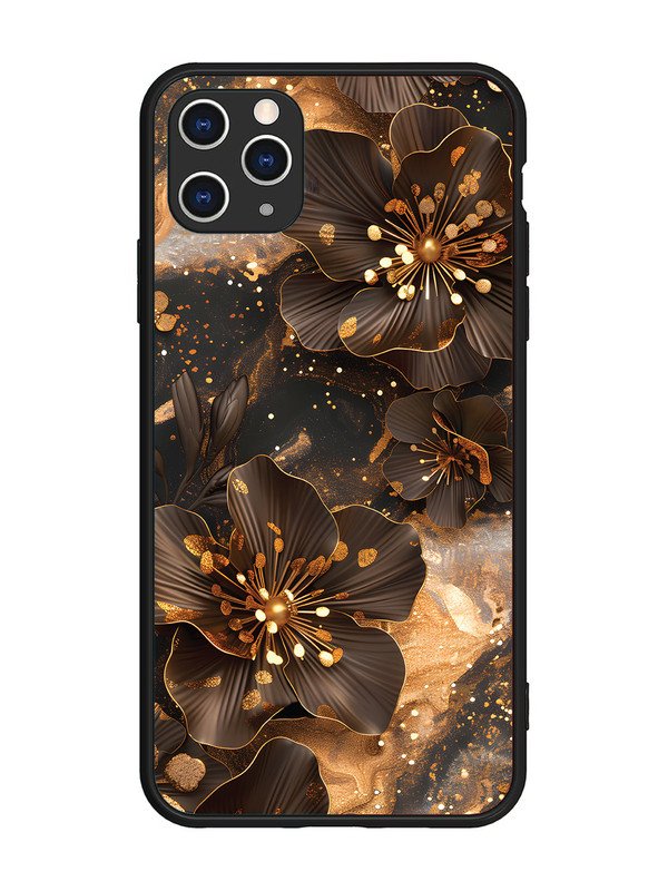 iPhone 11 Pro Max Golden Flowars