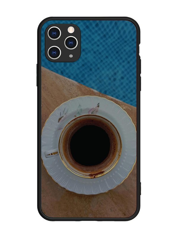 iPhone 11 Pro Max Black Tea Cup Saucer