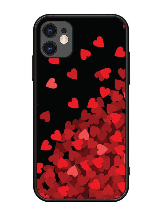 iPhone 11 Red Hearts