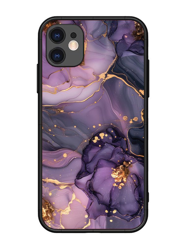 iPhone 11 Royal Orchid Theme Marble