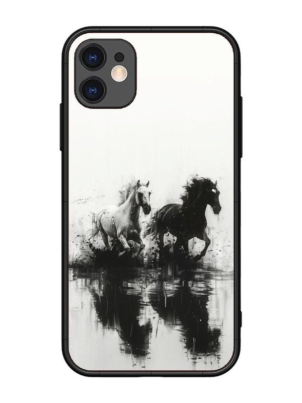 iPhone 11 Black & White Horse