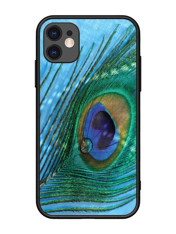 iPhone 11 A drop on Peacock Feather