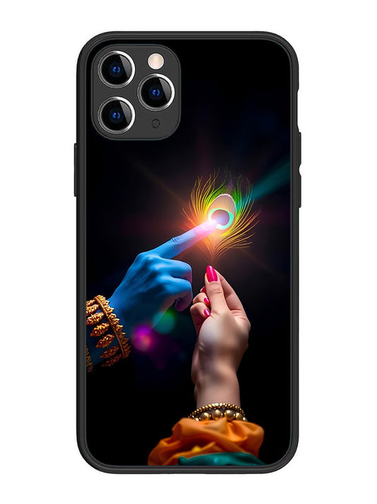 iPhone 11 Pro Radha Krishna touching feather