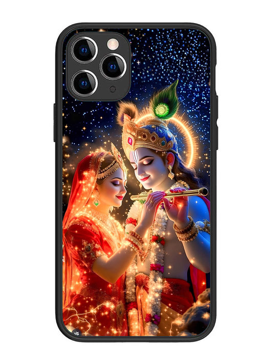 iPhone 11 Pro Radha Krishna posing with flute