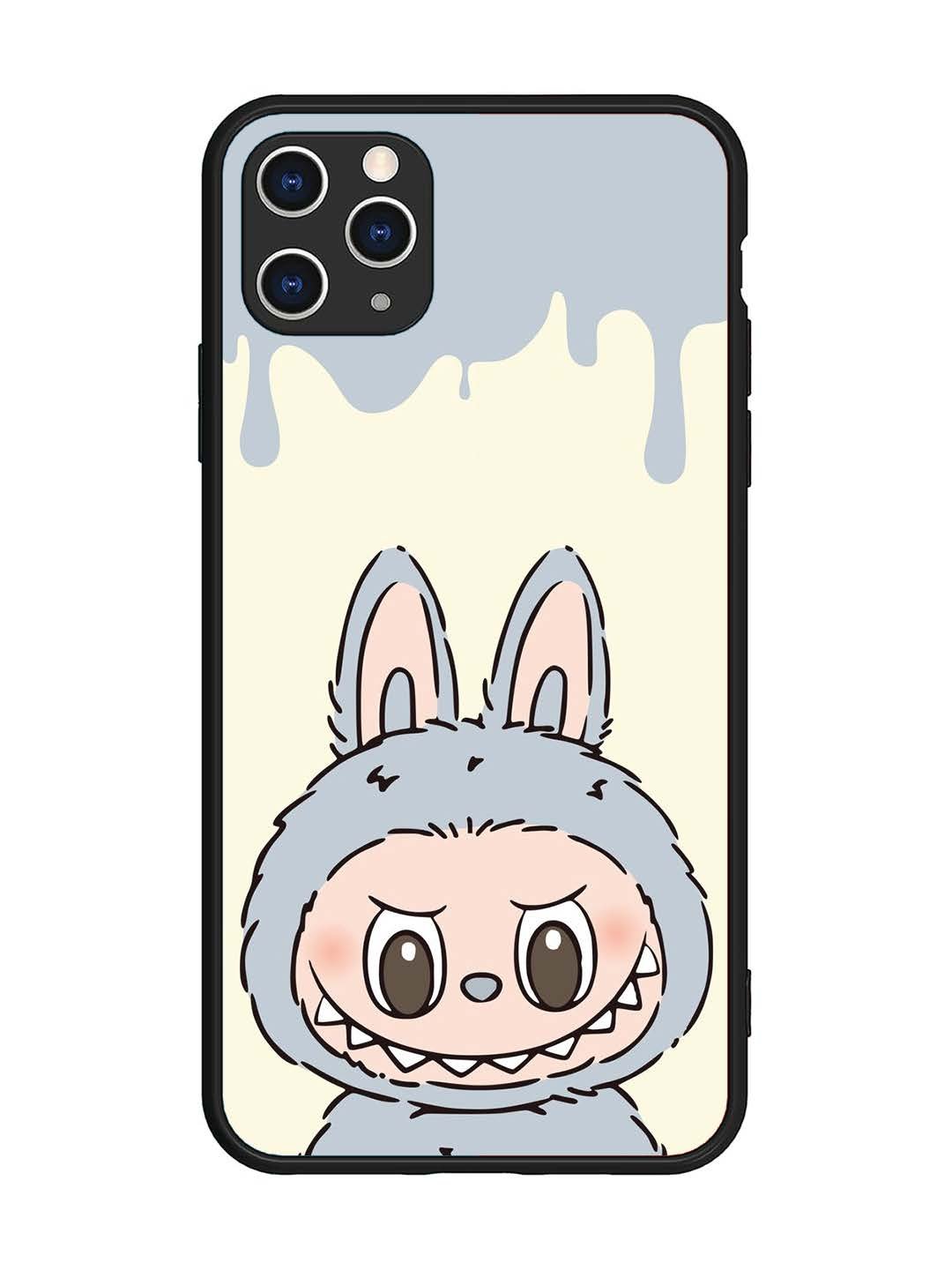 iPhone 11 Pro Max Labubu Closeup Blue