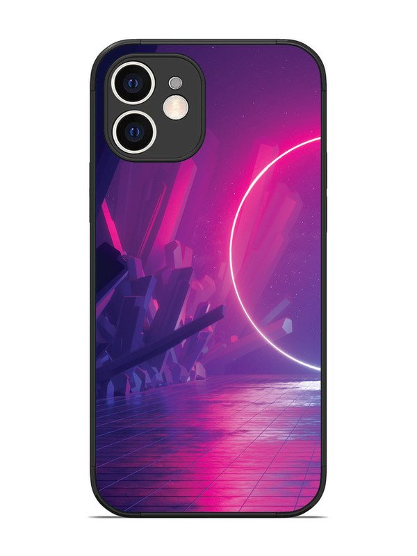 iPhone 12 abstract with Neon Light